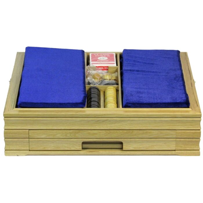 Игровой набор (шахматы, шашки, нарды, домино, карты, кости, фишки для покера) 44х44 см